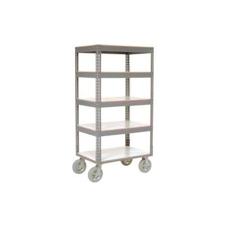 Global Industrial Boltless Shelf Truck, Steel, 36 in L, 24 in W, 68 in H 330421